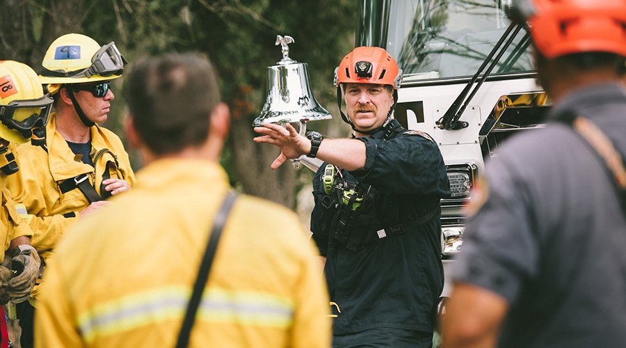 Search and Rescue crew members prepping to deploy